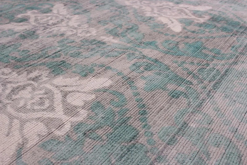 ECARPETGALLERY 4'11" x 7'10" Transitional Galleria Hand-knotted Area Rug for Living Room, Dining Room and Bedroom in Grey