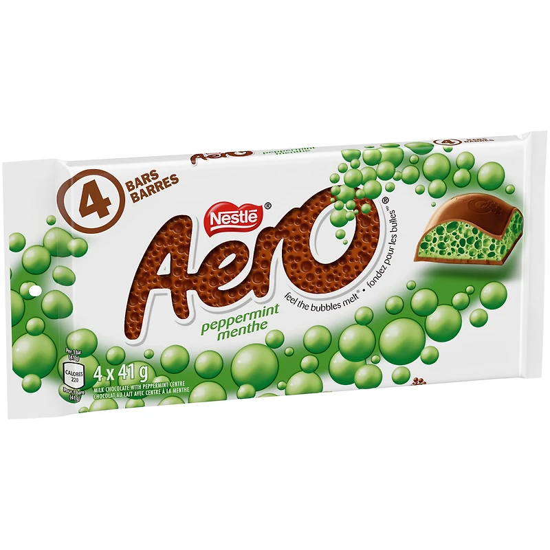 NESTLÉ® AERO® Peppermint Bubble Bar, 4-Pack (4 x 41 g), 4 x 41 G