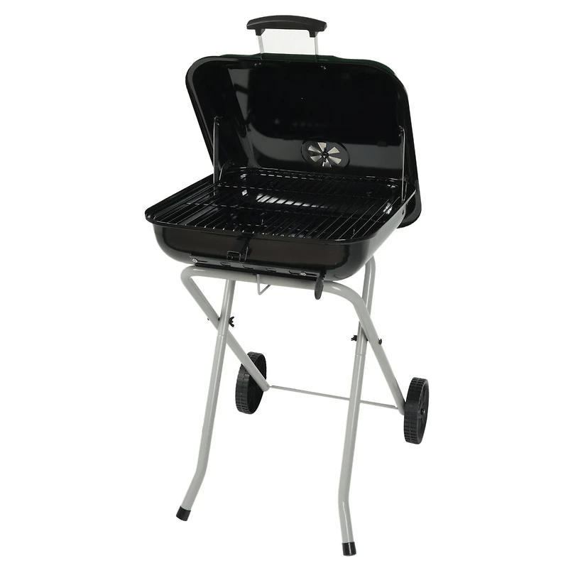 Gril à charbon de bois pliable de 17,5 po Expert Grill, noir, CBC2405W-C