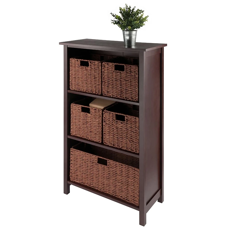 Milan 6pc Storage Shelf with Basket Set