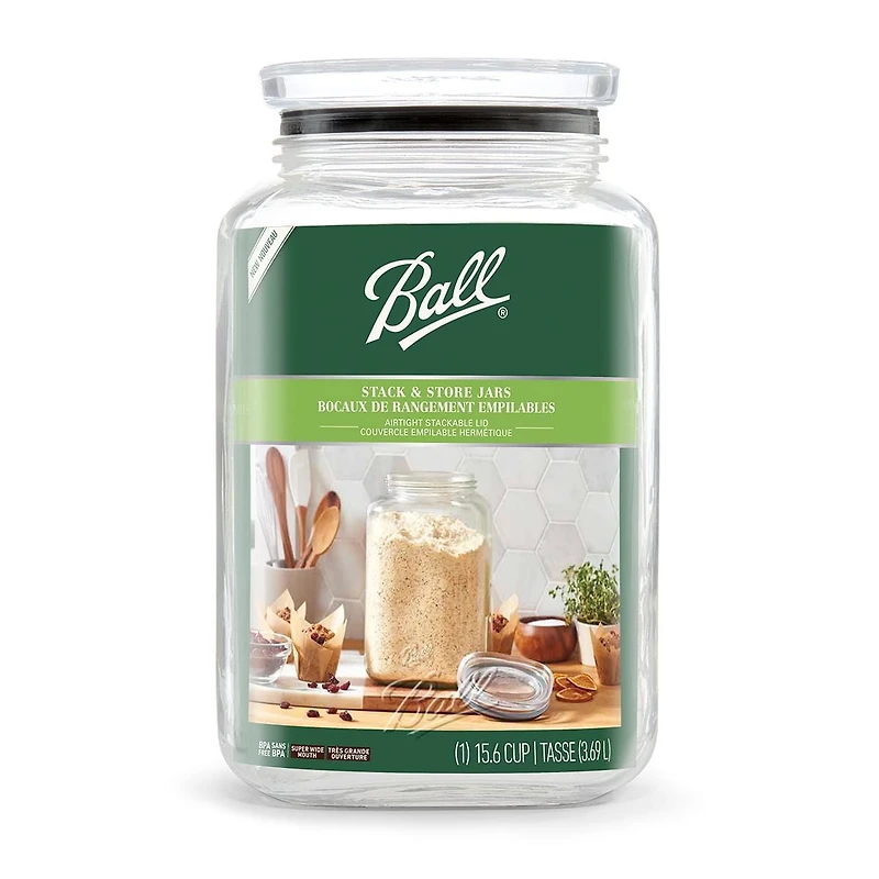 Ball Stack & Store Gallon Glass Storage Jar