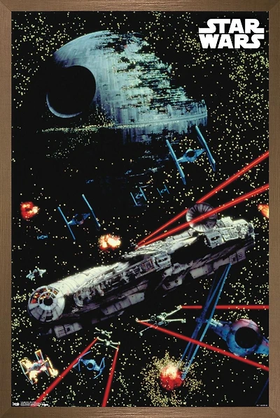 Star Wars: Saga - Space Battle Wall Poster, 22.375" x 34"