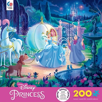 Ceaco Disney Cinderella's Carriage 200-Piece Interlocking Jigsaw Puzzle for Children Ages 8+
