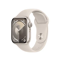 Apple Watch Series 9 GPS + Cellular 45mm Starlight Aluminium Case with Starlight Sport Band - M/L
