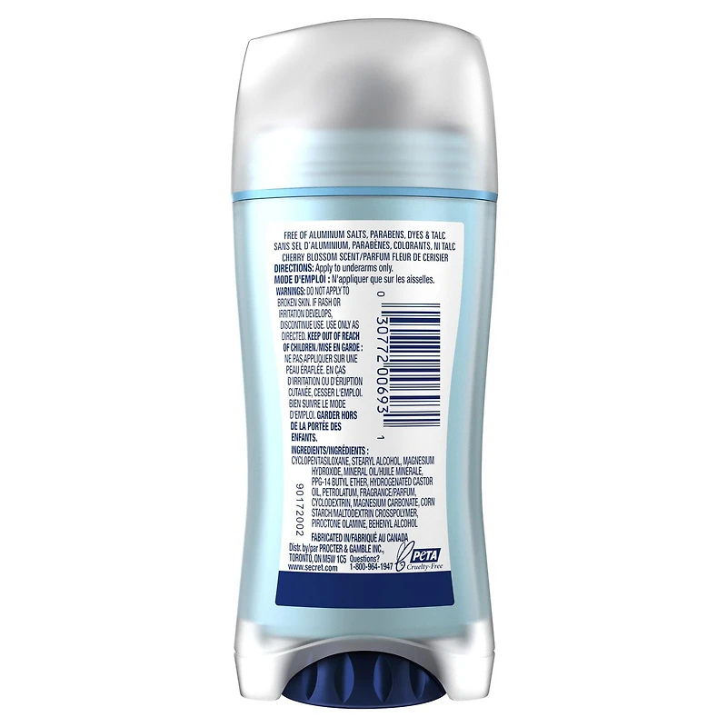 Désodorisant sans aluminium Secret, Fleur de cerisier 68 g