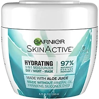 Garnier Skinactive, 3-en-1 Crème Hydratante avec Jus de Feuilles d'Aloe, 200 mL