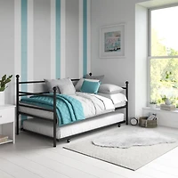 DHP Daybed and Trundle, Black Metal