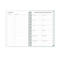 Agenda hebdomadaire/mensuel 2024, 5 po x 8 po, Blue Sky, Wellesley