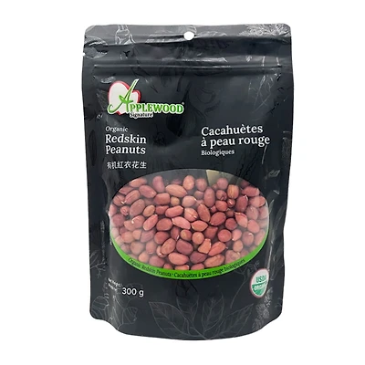 APPLEWOOD SIGNATURE ORGANIC PEANUT, Brilliantly bright red with uniform particle size and luster, these organic red skin peanuts are packed with pure and delicious taste. Whether they're stirred, fried, boiled, braised, or combined with other ingredients, these redskin peanuts perfectly complement a complexity of dishes.
