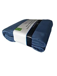 MAINSTAYS Solid Blue Micro Fleece Blanket