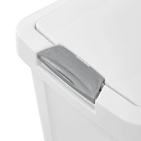 Sterilite 28L Touch Top Wastebasket - White, 28L