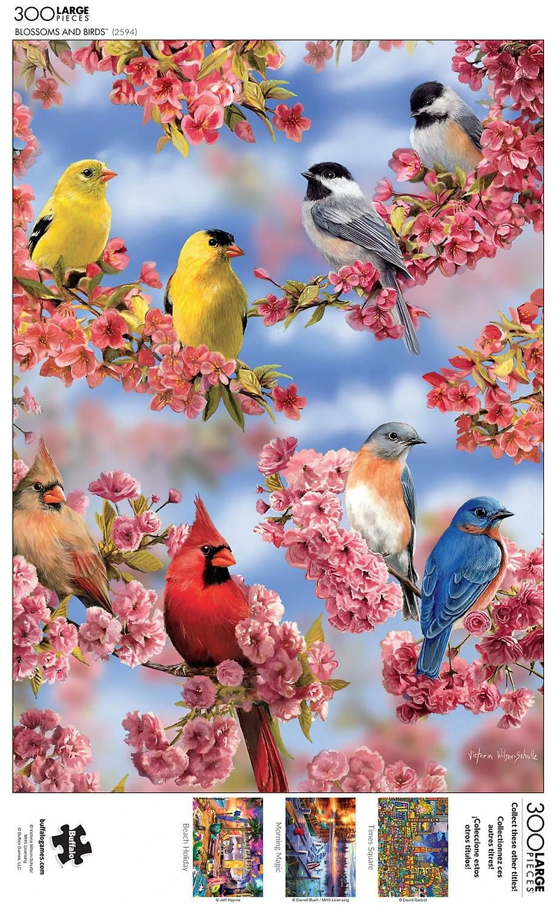 Buffalo Games - Le puzzle Large Pieces - Blossoms and Birds - en 300 pièces