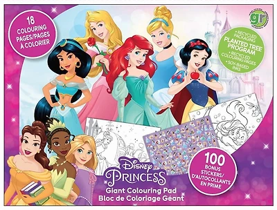 Disney Princess Giant Coloring Pad with Sticker