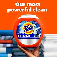 Tide Oxi Max Power PODS Laundry Detergent Pods, 25 Count, Stain Remover Plus Oxi Power, TIDE TD PWR PDS OXMX 25CT