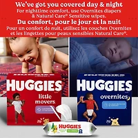 Couches pour bébé Huggies Overnites Nighttime, tailles: 3-7 |36- 66 unités Tailles 3-7| 36-66 Unités