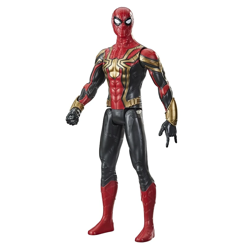 Marvel Spider-Man Titan Hero Series, figurine Iron Spider Costume super lance-toile de 30 cm inspirée du film de Spider-Man, enfants dès 4 ans
