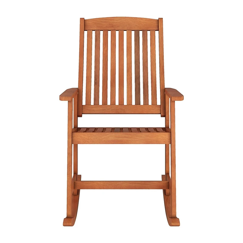 Fauteuil à bascule extérieur en bois massif Miramar