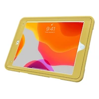 CTA Digital Protective Case with Built-in 360-degree Rotatable Grip Kickstand for iPad 7th and 8th Gen 10.2-in, iPad Air 3 and iPad Pro 10.5-in - Yellow