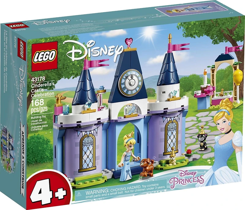 LEGO Disney La fête au château de Cendrillon 43178, Ensemble de construction (168 pièces)