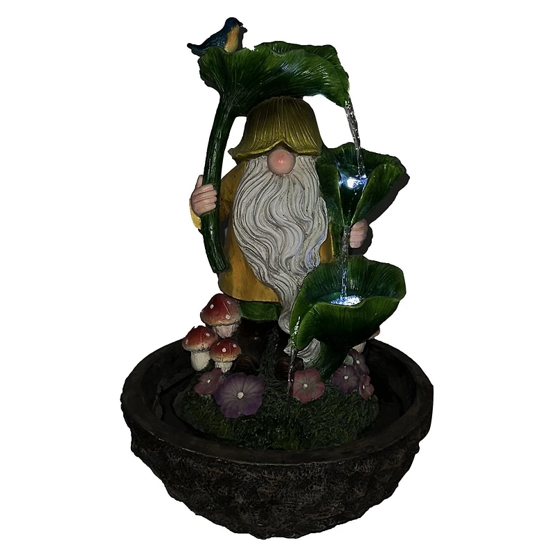 Angelo Décor fontaine gnome saupoudrée d'été