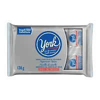 YORK Pastilles de Menthe Enrobées de Chocolat Noir, 136g