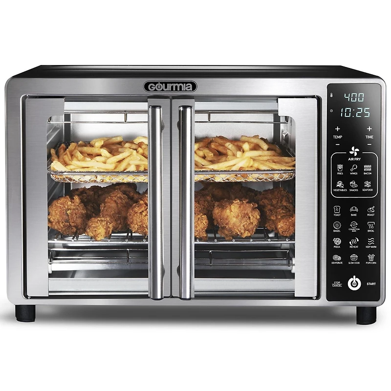 Four grille-pain numérique à friture à air chaud Gourmia avec porte double, GTF7465