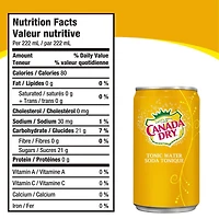 Canada Dry® Tonic Water 222 mL Mini-Cans, 6 Pack, 222mL x 6