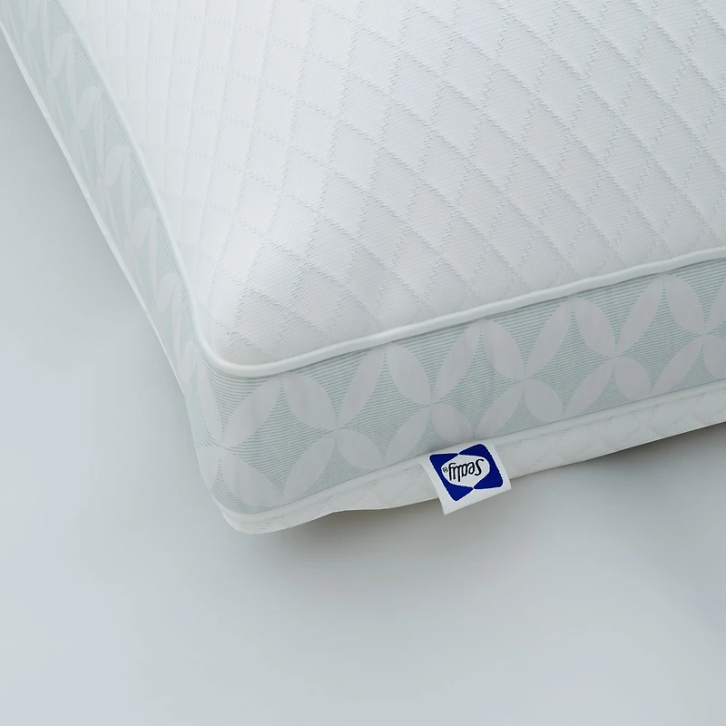 Sealy Oreiller de lit Spa Comfort, S/Q – soutien ferme, tissu en tricot doux rafraîchissant