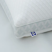 Sealy Oreiller de lit Spa Comfort, S/Q – soutien ferme, tissu en tricot doux rafraîchissant