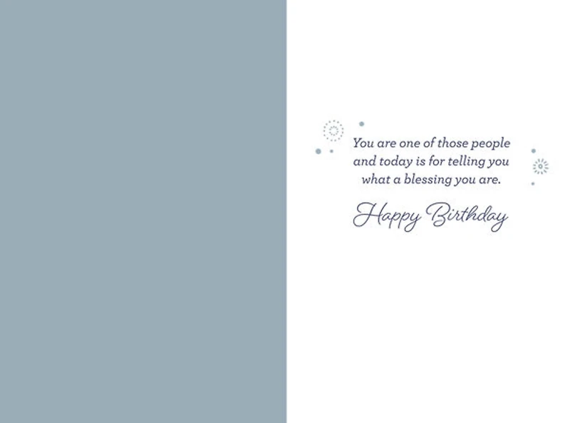 DaySpring Religious Birthday Card (What a Blessing You Are)