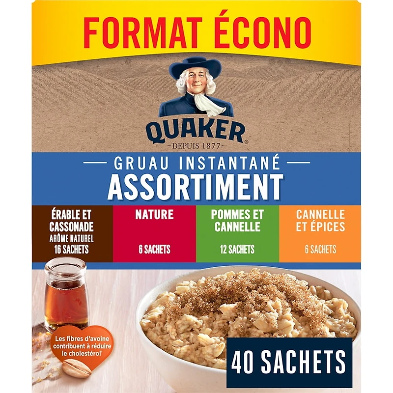 Quaker Gruau Instantane Assortment