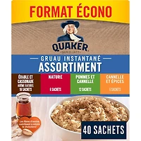Quaker Gruau Instantane Assortment