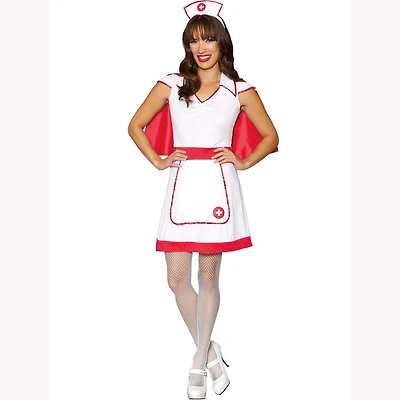 Infirmière Heroïne Petit Costume Halloween Femme Adulte