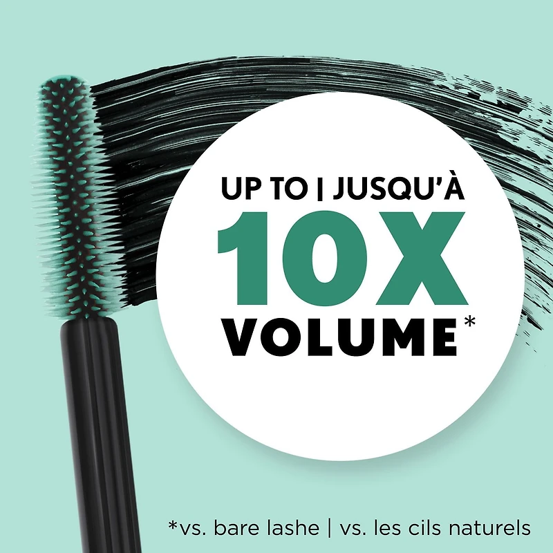 COVERGIRL Lash Blast Clean Mascara, Formulated without Parabens, Sulfates, Mineral Oil & Talc, Infused with Argan & Marula Oils, 100% Vegan & Cruelty-Free