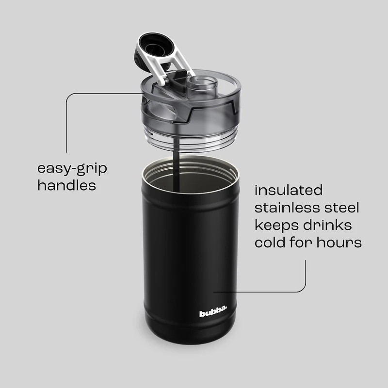 bubba Insulated Stainless Steel Water Jug, 64 oz (1.89 L) Half Gallon Water Bottle – Reusable, BPA-Free & Lead-Free