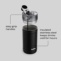 bubba Insulated Stainless Steel Water Jug, 64 oz (1.89 L) Half Gallon Water Bottle – Reusable, BPA-Free & Lead-Free