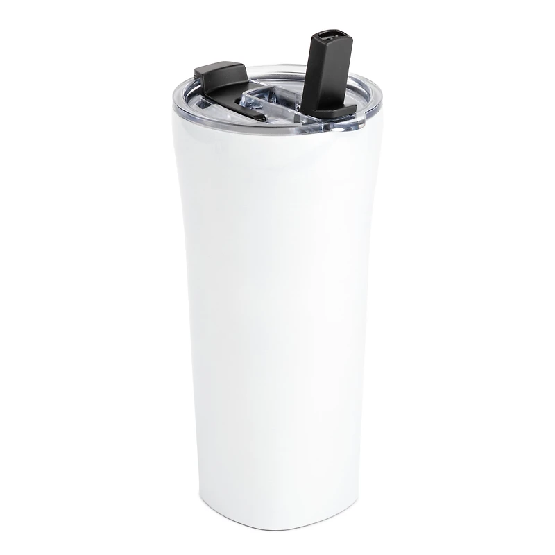 TAL Stainless Steel Cruise Tumbler with Easy Sip Straw 25oz, White