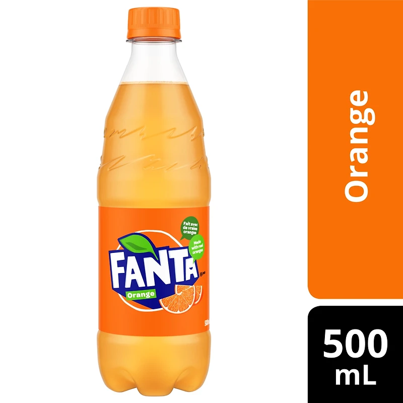 Fanta Orange Bottle, 500 mL