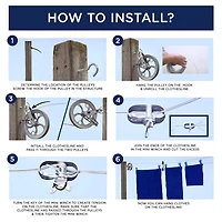 Corde à linge Ben-Mor pour usage super intensif Corde à linge de 100 pi