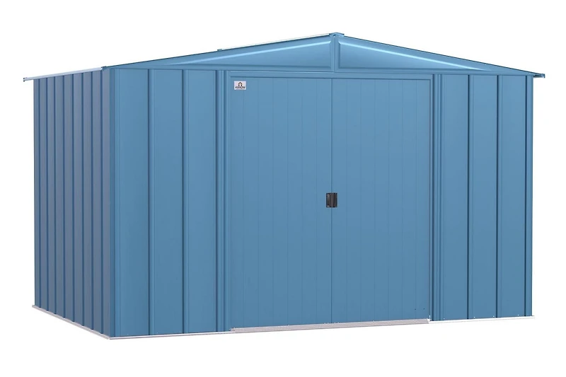Arrow Classic Steel Storage Shed, 10x8, Blue Grey