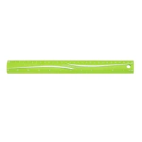 Pen+Gear ultime flexi rule 12 Inch Green - idéal pour l’école et le bureau