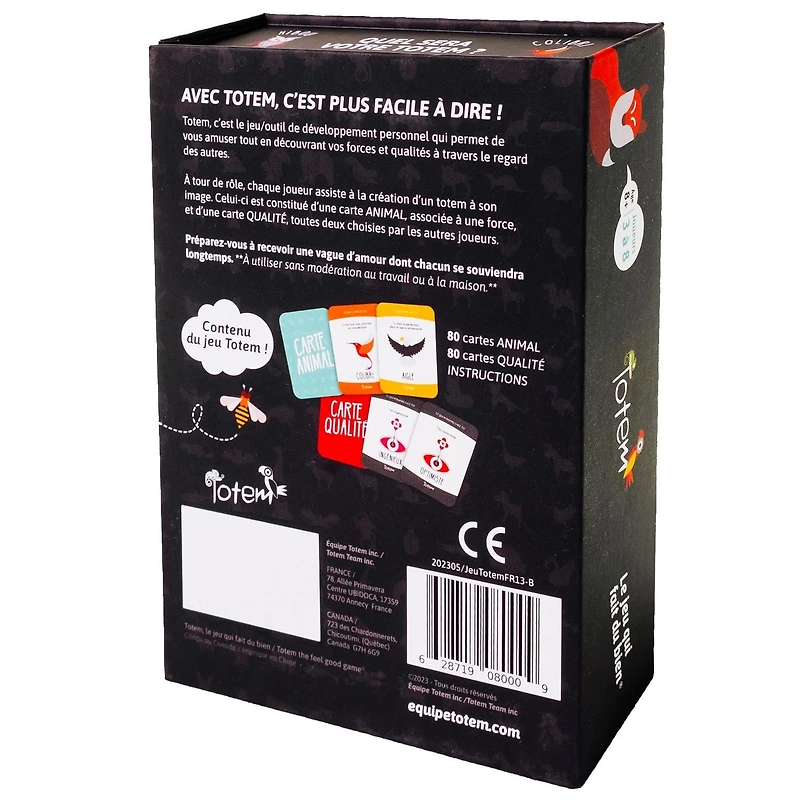 Asmodee - Totem - Le Jeu qui Fait du Bien - Card Game for All Ages - Communication Cards for Family Game Nights - Boosting Self-Esteem - For 3 to 8 Players - Ages 8 and up - French