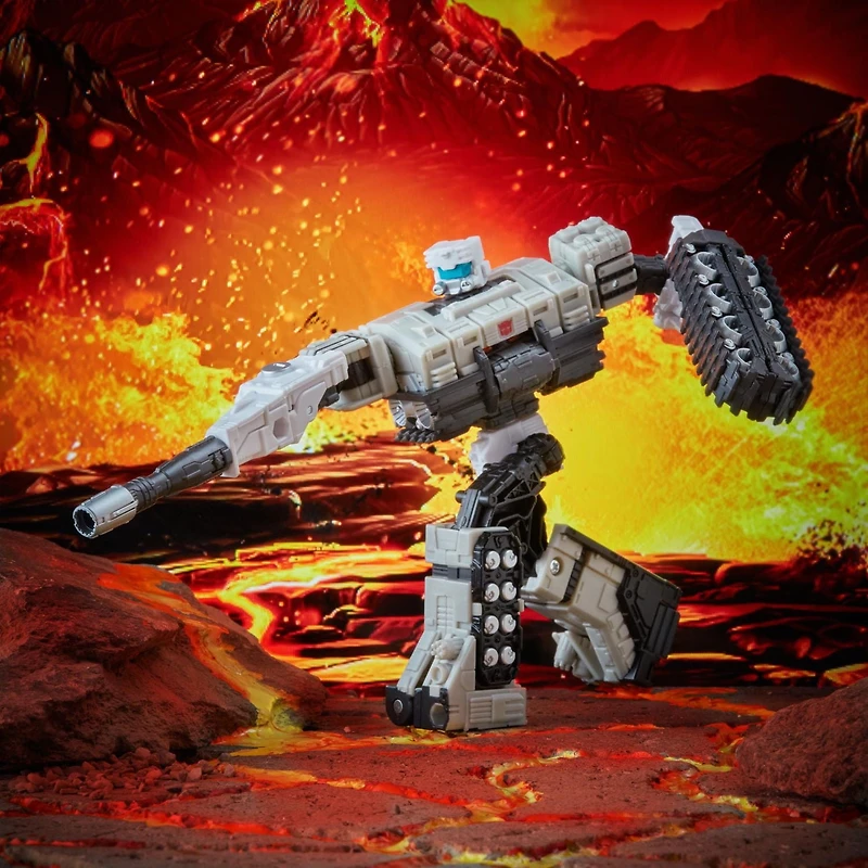 Transformers Toys Generations War for Cybertron: Kingdom Deluxe WFC-K33 Autobot Slammer Action Figure - Kids Ages 8 and Up, 5.5-inch