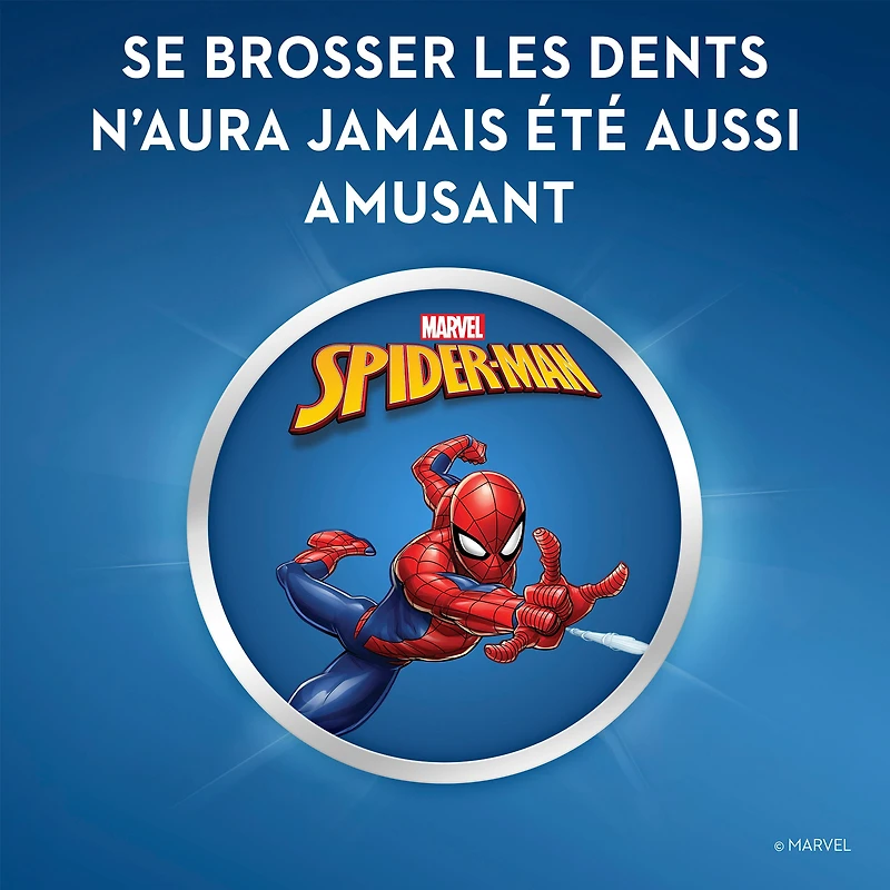 Oral-B Kid's Manual Toothbrush featuring Marvel's Spiderman, Soft Bristles, for Children and Toddlers 3+, 2 count