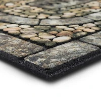 Mohawk Home - Tapis d’entrée gris de 58,4 cm × 88,9 cm (1 pi 11 po × 2 pi 11 po) Garden Pebbles