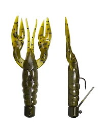 Lunkerhunt - Finesse Craw - Pre-Rigged - Green Pumpkin - 3" & 1/4 oz