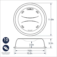 Nordic Ware 10" Deluxe Spatter Plate Cover
