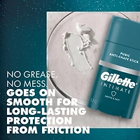 Bâton anti-friction pubien Gillette Intimate, réduit le frottement et l’irritation, facile à appliquer, testé sous contrôle dermatologique