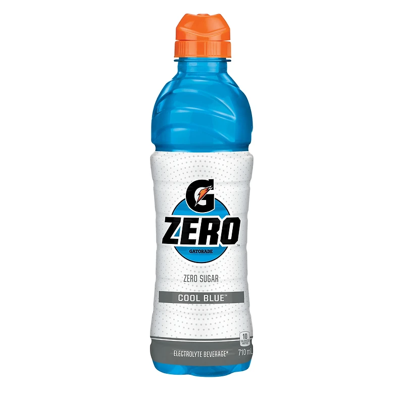 Gatorade Zero Cool Blue Electrolyte Beverage 710 mL, Bottle, 710 mL