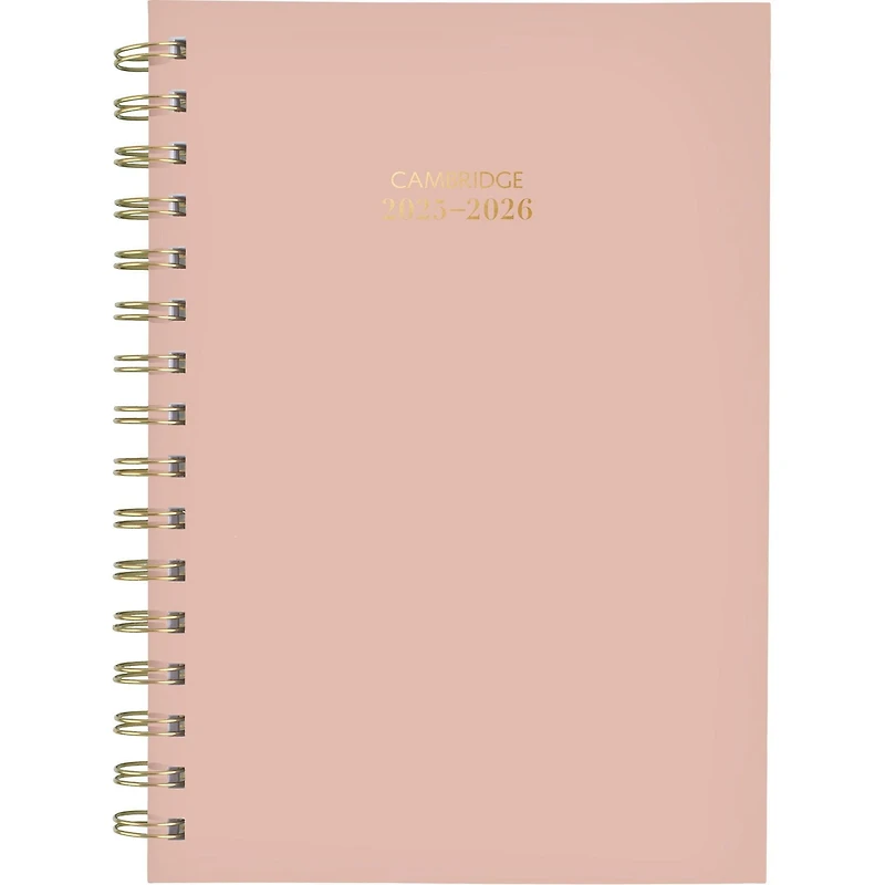 Agenda scolaire hebdomadaire Cambridge® Color Bar rose 2025-2026